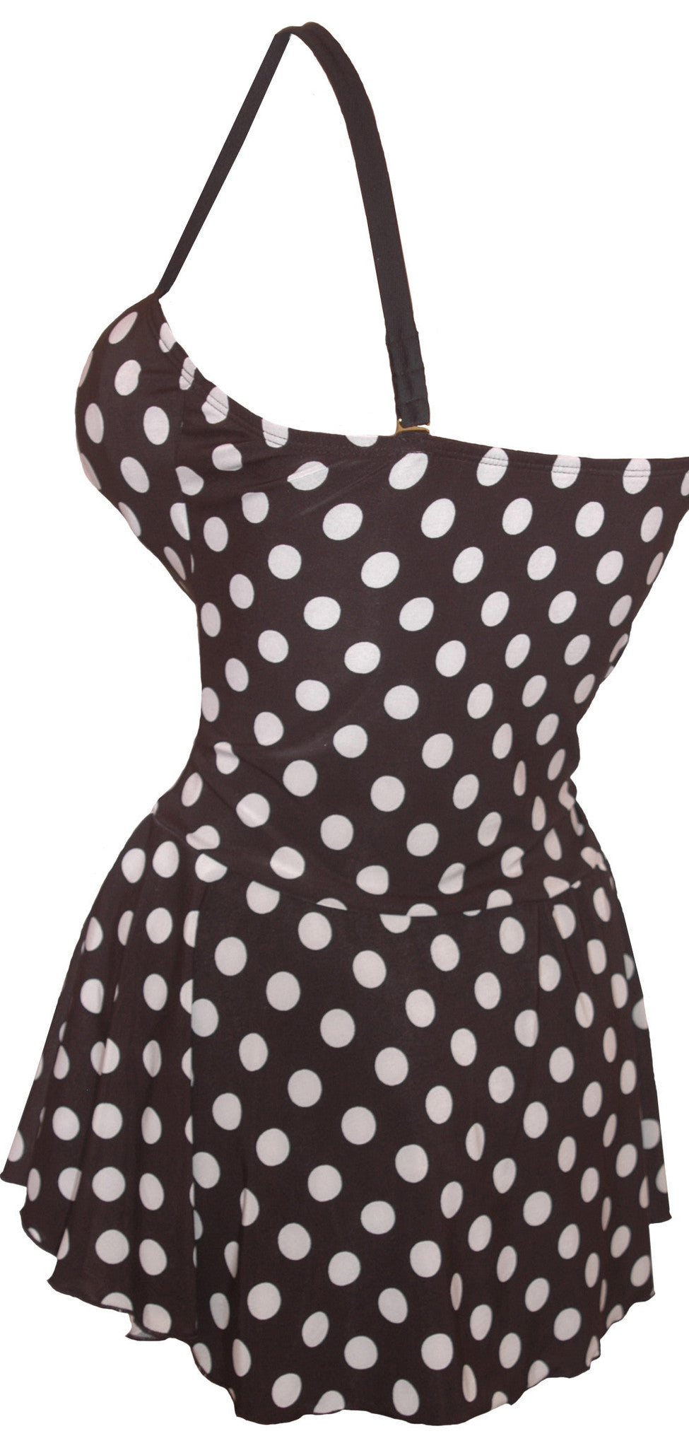 Plus Size Swimwear | Polka Dots Swimsuit | Made In USA | Funfash