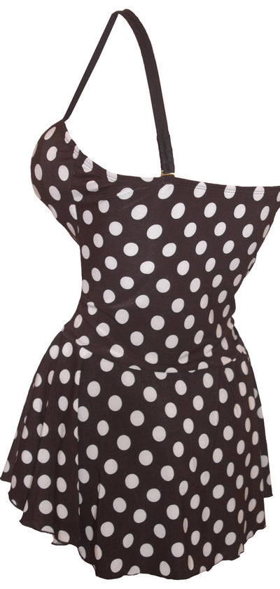 Plus Size Swimwear | Polka Dots Swimsuit | Made In USA | Funfash