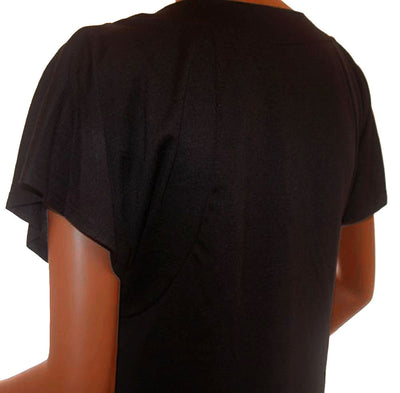 Funfash Plus Size Black Lace Empire Wasit Slimming Womens Top Shirt
