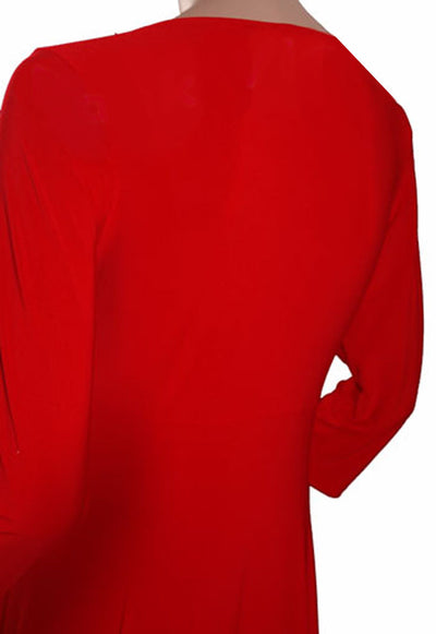 Plus Size Dress | Plus Size Classic Red Dress | Made In USA | Funfash
