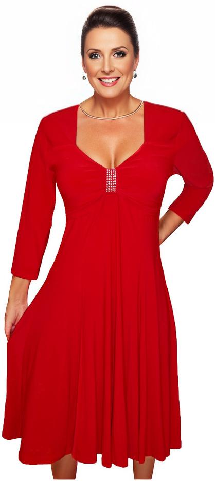 Plus Size Dress | Plus Size Classic Red Dress | Made In USA | Funfash
