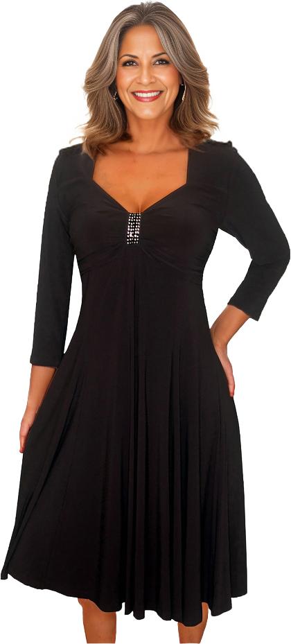 Plus Size Dress | The Black Dress | Made In USA | Funfash