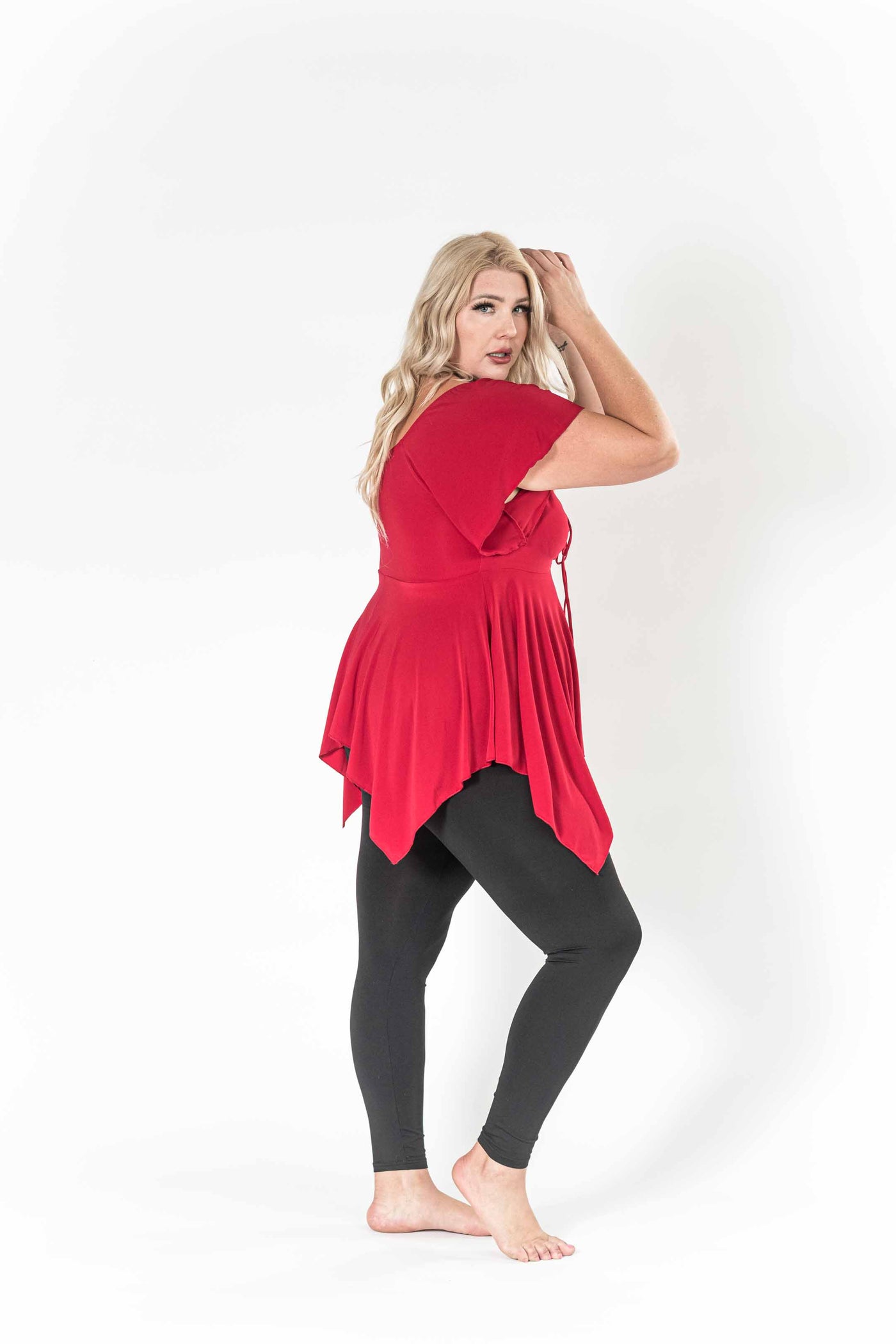 The Fun Red V-Neck Top