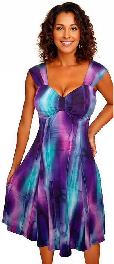 Plus Size Dress | Purple Dress | Made In USA | Funfash