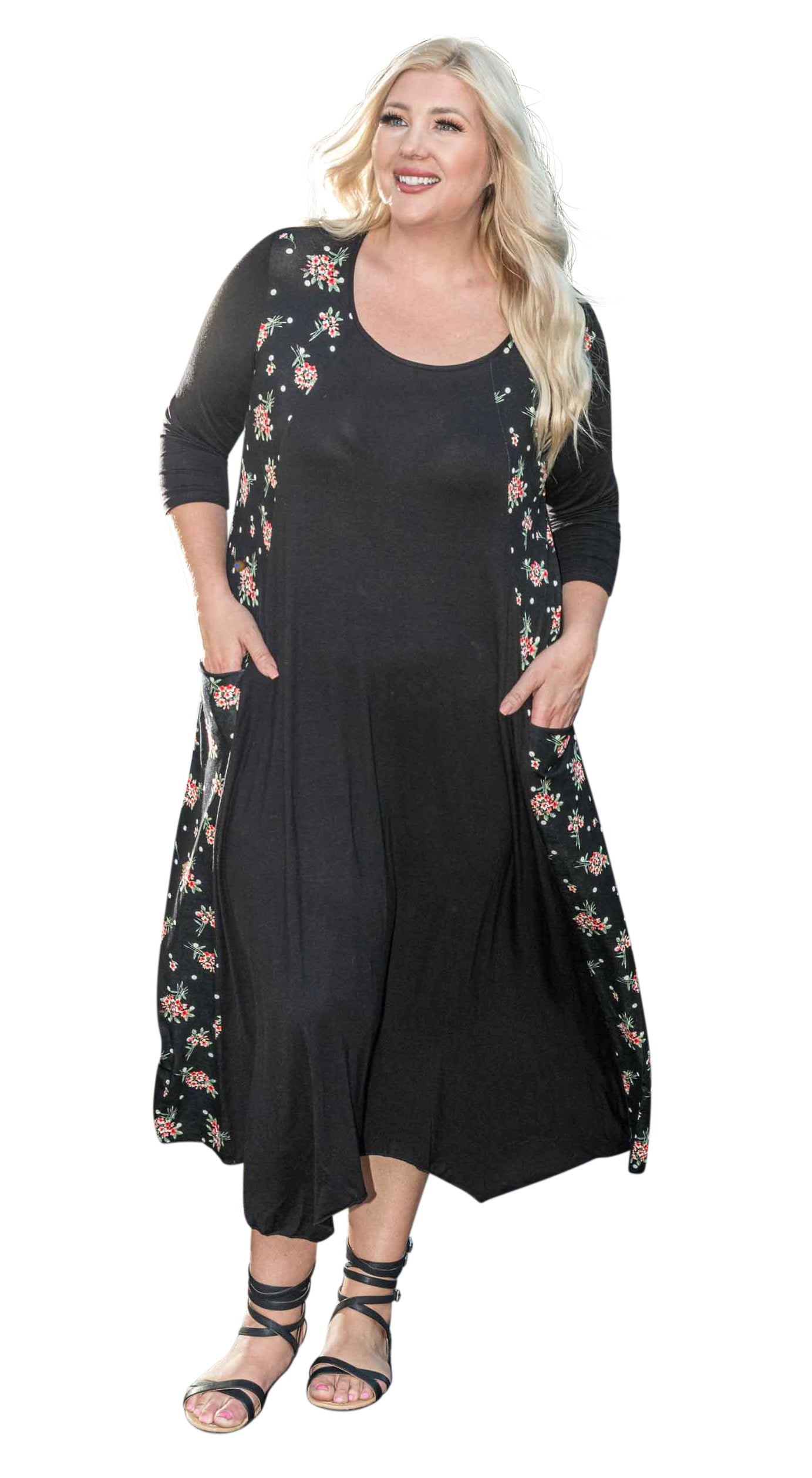 Plus Size Long Sleeve Dress