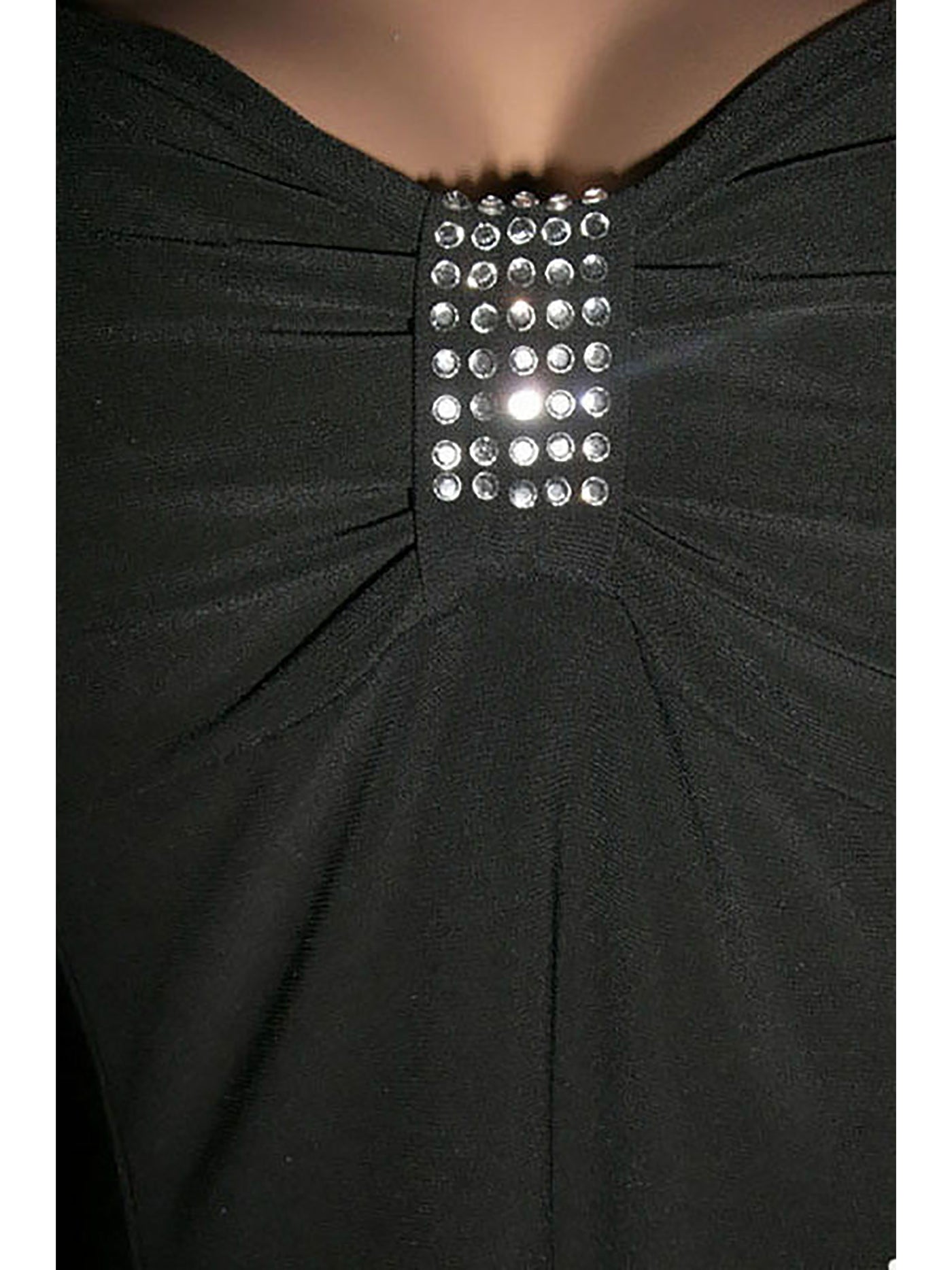 The Gothic Black Rhinestones Top
